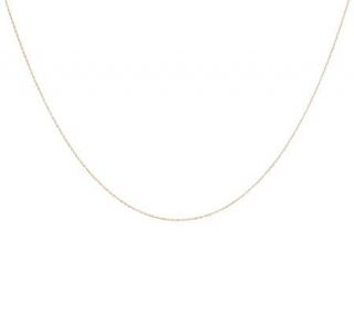 VicenzaGold 22 Twisted Sparkle Rope Chain Necklace 14K Gold