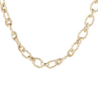 18 Bold Twisted Status Link Necklace, 14K 15.0 grams —