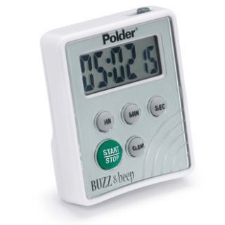 Polder Buzz And Beep Digital Kitchen Timer Vibrating Cooking Loud