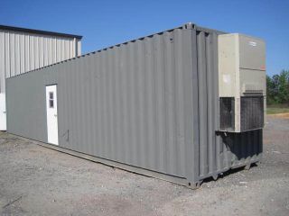 40 HC WWT Conex Storage Container 5 Rooms with Bunks and Lockers with