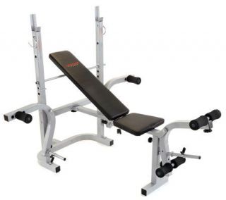 Crescendo Fitness Folding Weight Bench with FlyAttachment —