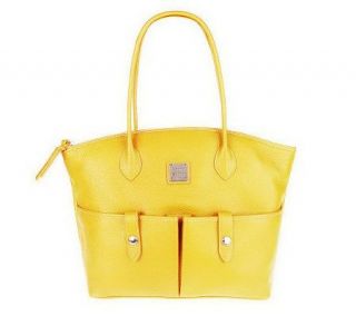 As Is Dooney& Bourke All Weather Leather Cresent Tote —