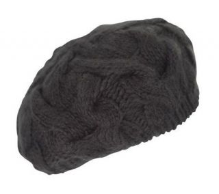San Diego Hat Co. Womens Cable Knit Beret —