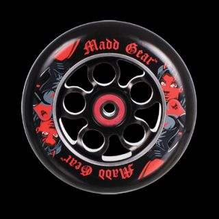  She Devil Aero Scooter Wheel 110mm Black w Red Print Black Core