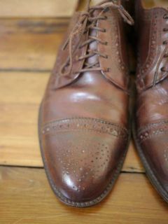 Cole Haan Made in Maine Leather Cap Toe Wingtips Brogues USA 9 D 42 5