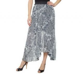 by Marc Bouwer Animal Print Maxi Skirt with Pleat Detail   A223629