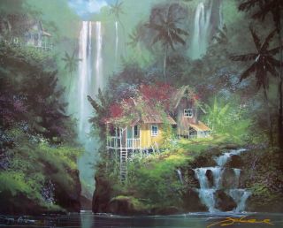 James Coleman Hand Signed Lithograph Enchantment Falls
