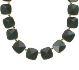 Luxe Rachel Zoe Faceted Peaked Stone Necklace —