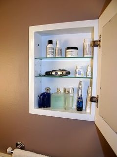 Concealed Recessed Medicine Cabinet Picture Frame Door