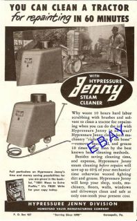 1951 Jenny Steam Cleaner Pressure Washer Coraopolis PA
