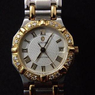 Gold Stainless Steel Concord Saratoga Watch for 6 6 5 Wrist