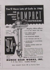 Works Compact Mighty Mite 1 7 HP Outboard Motor Ad Cordele GA