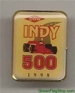  Dow Indianapolis 500 Sponsors Collector Hat Lapel Pin Indy 500 IndyCar