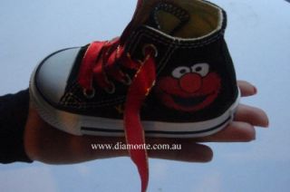 elmo on black converse shoes hand painted cop29