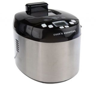 CooksEssentials Stainless Steel Breadmaker w/ Automatic Yeast 