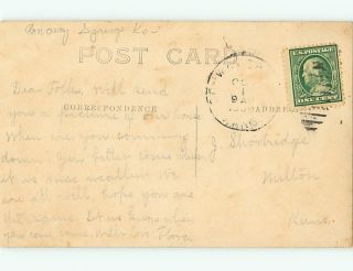  HAMMOCK ON PORCH postmarked Conway Springs Kansas KS by Wichita v1676