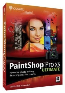 Corel PaintShop Pro X5 Ultimate   Slightly Used