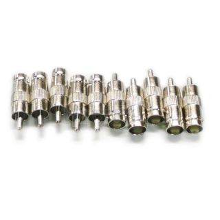 30 BNC Female to RCA Male Coax Connector Adapters Plug
