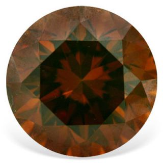  Brilliant VS2 Clarity Cognac Red Color Natural Loose Diamond