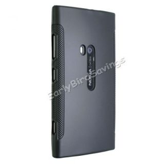 Black Slim Soft TPU Gel Frosted Matte Case Cover Skin for Nokia Lumia