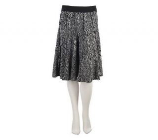 George Simonton Gored Pull on Skirt with Piping Detail —