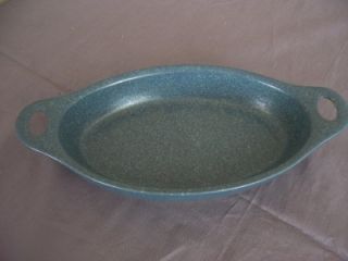 Oval AuGratin Casserole Dish Blue Stoneware Corningware Creations 12oz