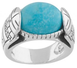 Roderick Tenorio Sterling East/West Turquoise Ring —