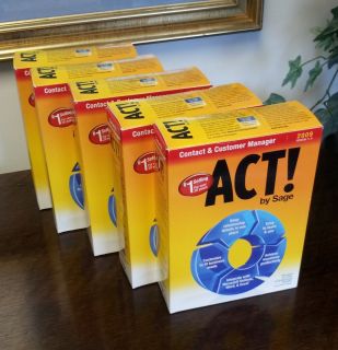 Act 2009 by Sage Act 11 Contact Management New SEALED Retail