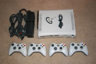 Microsoft Xbox 360 Console bundle with 4 Controllers, and 24 Games