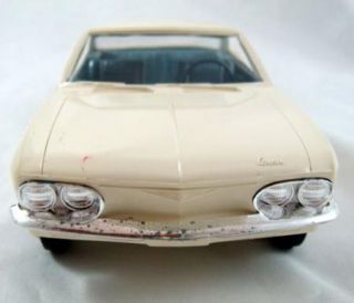 Vintage White 1965 Corvair Toy Model Car 7 1 4 Inches