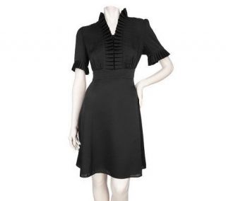 List by Alvin Valley Dress with Pleat Detail —