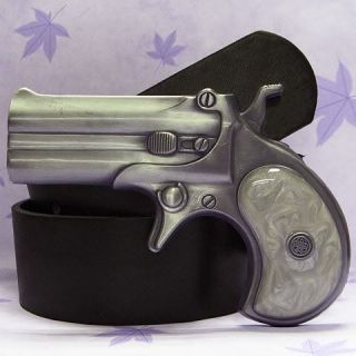 COLT 45 Gun Pistol Revolver Remington over under 41 Metal Buckle Belt