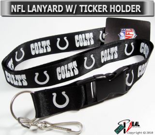 Indianapolis Colts Official NFL Lanyard Key Chain Holder
