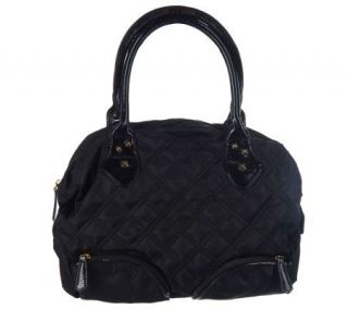 Kenneth Jay Lanes Studded Accent Large Quilted Purse —
