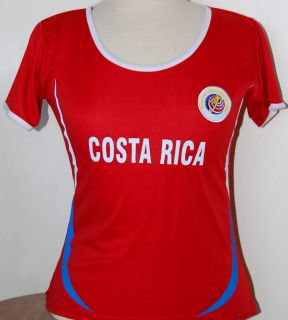 Women Costa Rica Soccer Jersey Tshirt Woman New Medium