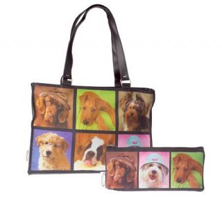 Rachael Hale Cat or Dog Animal Picture Tote Bag & Pouch —