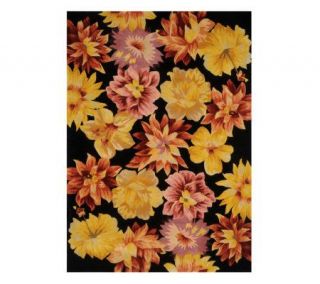 Royal Palace Radiant Blossom 5 x 7 Handmade Wool Rug —