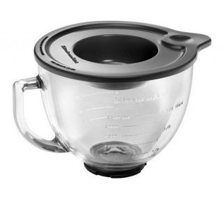 KitchenAid 5 Qt Glass Bowl with Handle and Lid —