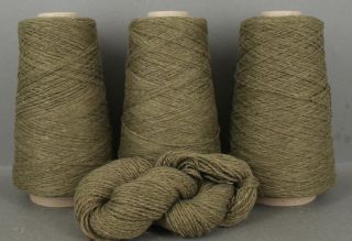 cotton silk cashmere merino fing wt 450g 2 220yds on 3 cones musgo m