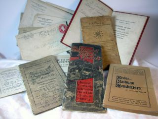1908 1950 Seaboard RR Conductor Coulters Railroad Time Books Ephemera