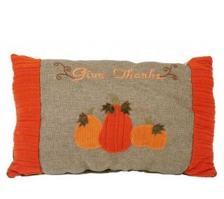 Harvest Pumpkin Accent Pillow by Valerie —