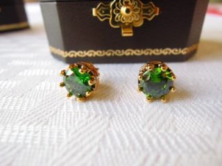 New Juicy Couture Green Exotic Friends Icon Princess Morrea Stud