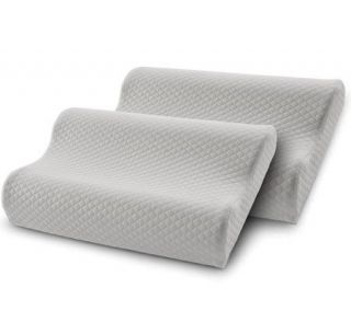 PedicSolutions Set of 2 Contour Memory Foam Pillows —
