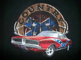 Rebel Tshirt Country Outfitters Dukes of Hazzard South Redneck Ride