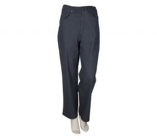 Quacker Factory Sparkle Seam 5 Pocket Denim Jeans —