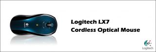 Logitech LX7 Dark Blue Cordless Optical USB Mouse PC Mac