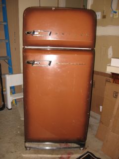  Philco 2 Door Automatic Copper Color Refrigerator Model L1168