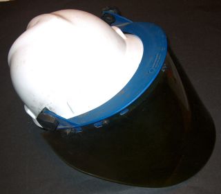 GARD SAFETY HARD HAT WITH TINTED PROTECTIVE FACE SHIELD   ELECTRICAL