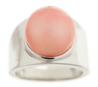 Honora Cultured FreshwaterPearl 12mm Button Sterling Band Ring