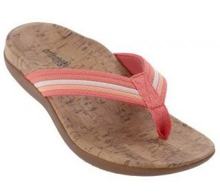 Orthaheel South Beach Orthotic Ribbon Strap Thong Sandals   A219263
